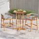 Patio Counter Height Bar Stools with Cushions (Set of 2) product