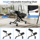 Height Adjustable Kneeling Chair with Angled Seat (1- or 2-Pack) product