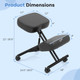Height Adjustable Kneeling Chair with Angled Seat (1- or 2-Pack) product