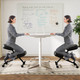 Height Adjustable Kneeling Chair with Angled Seat (1- or 2-Pack) product