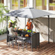 3-Piece Patio Bar Set with 2 Bar Stools and 2-Tier Vented Canopy product