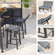3-Piece Patio Bar Set with 2 Bar Stools and 2-Tier Vented Canopy product