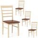 Wooden Dining Chair with Padded Seat (Set of 2 or 4) product