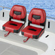 Low Back Boat Seat Set with Folding Design (Set of 2) product