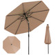 10FT Solar Patio Umbrella with 96 LED Lights and 35° Tilt product