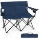 2-Person Outdoor Folding Loveseat with Cup Holders product