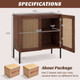 Rattan Buffet Sideboard Cabinet with Adjustable Shelf product