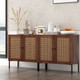 Rattan Buffet Sideboard Cabinet with Adjustable Shelf product