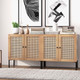 Rattan Buffet Sideboard Cabinet with Adjustable Shelf product