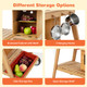 Outdoor Kids' Play Wooden Trolley with Sun Umbrella product