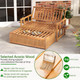 Outdoor Daybed with 4-Level Backrest and Ottoman product