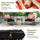 3-Piece Patio Furniture Set with Adjustable Backrests product