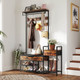 70" Freestanding Coat Rack with Drawers and Storage product