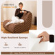 Foam Floor Chair with Ottoman product