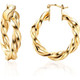 18K Gold Intertwined Earrings, 5mm product