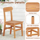 Patio Wooden Armless Dining Chair product