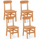 Patio Wooden Armless Dining Chair product