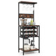 Freestanding Wine Rack with Wide Countertop and Glass Holders product