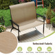 2-Person Patio Garden Bench with High Back and Armrests product