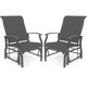 Porch Gliders Set of 2/4 with Reclined High Back and Breathable Mesh Fabric product