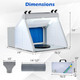 Portable Airbrush Spray Booth Kit with LED Lights and Rotating Turnable product