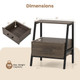 3-Tier Bedside Tables with Drawer product