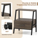 3-Tier Bedside Tables with Drawer product