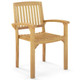 Outdoor Patio Chair with Wide Slatted Seat product
