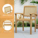 Outdoor Patio Chair with Wide Slatted Seat product