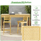 Outdoor Patio Bar Height Teak Wood Bar Stool product