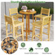 Outdoor Patio Bar Height Teak Wood Bar Stool product