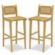 Outdoor Patio Bar Height Teak Wood Bar Stool product
