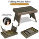 Folding Wicker Patio Coffee Table product