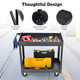 2-Tier Utility Cart with Handle and Heavy-Duty Metal Frame product