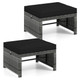 Patio Ottomans with Removable Cushions product