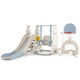 7-in-1 Adjustable Toddler Slide with Basketball Hoop and Swing product