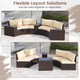 5-Piece Patio Furniture Set with Side Tables  product