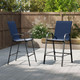 Outdoor Bar Height Stools with Armrests (Set of 2) product