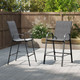 Outdoor Bar Height Stools with Armrests (Set of 2) product