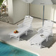 Patio Lounge Chair with Cup Holder and Adjustable Backrest product