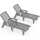 Patio Lounge Chair with Cup Holder and Adjustable Backrest product