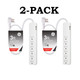 GE 6-Outlet 3-foot Surge Protector (2-Pack) product