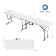 Portable 6-foot Folding Table product