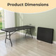 Portable 6-foot Folding Table product