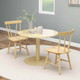 Armless Dining Chairs with Solid Wood Frame (Set of 2) product