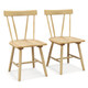 Armless Dining Chairs with Solid Wood Frame (Set of 2) product