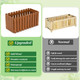 Outdoor Solid Wood Patio Slat Style Flower Planter product