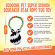 Scoochie Pet Super Scooch Braided Rope Squeaky Dog Tug Toys product