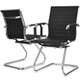 Silver and Black Office Chairs product