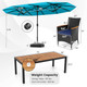 11-Piece Patio Wicker Dining Set with Umbrella product